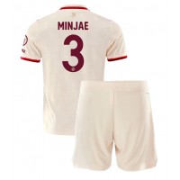 Camiseta Bayern Munich Kim Min-jae #3 Tercera Equipación Replica 2024-25 para niños mangas cortas (+ Pantalones cortos)